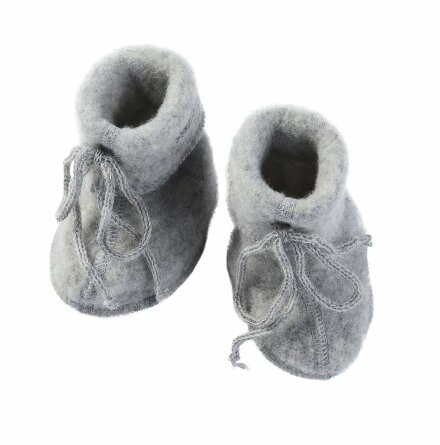 Engel bebistossor i ullfleece, Light Grey Melange