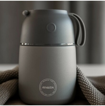 AYAIDA Food&#39;ie Insulated Food Canister Dark Grey, 500 ml 