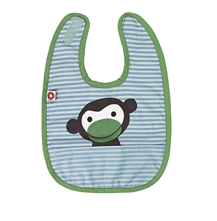 Franck &amp; Fischer food bib blue monkey