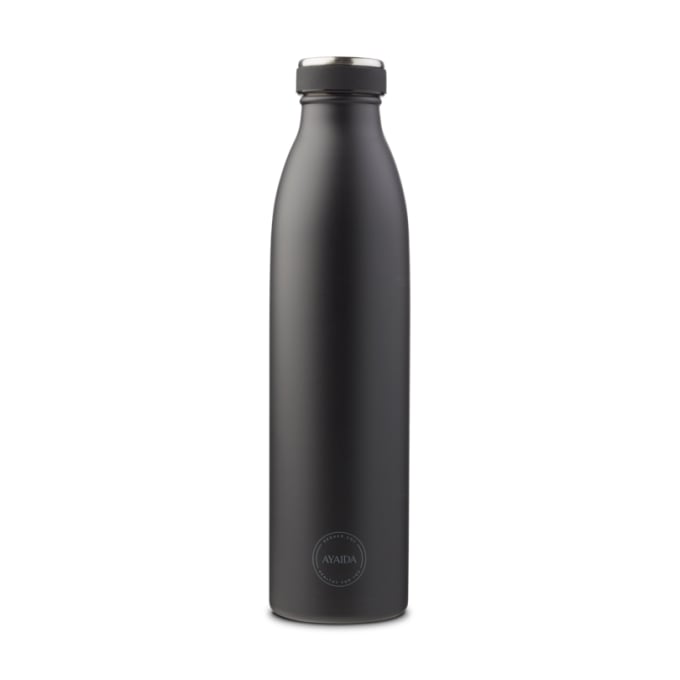 Download AYAIDA insulated drinking bottle Matte Black, 750 ml Yellowimages Mockups